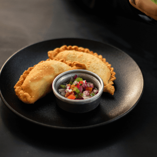 Set x4 de Plato Playo Negro Chico 15cm